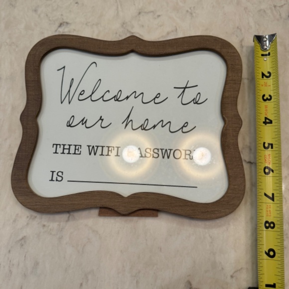 Wifi Welcome Sign - Picture 3 of 8